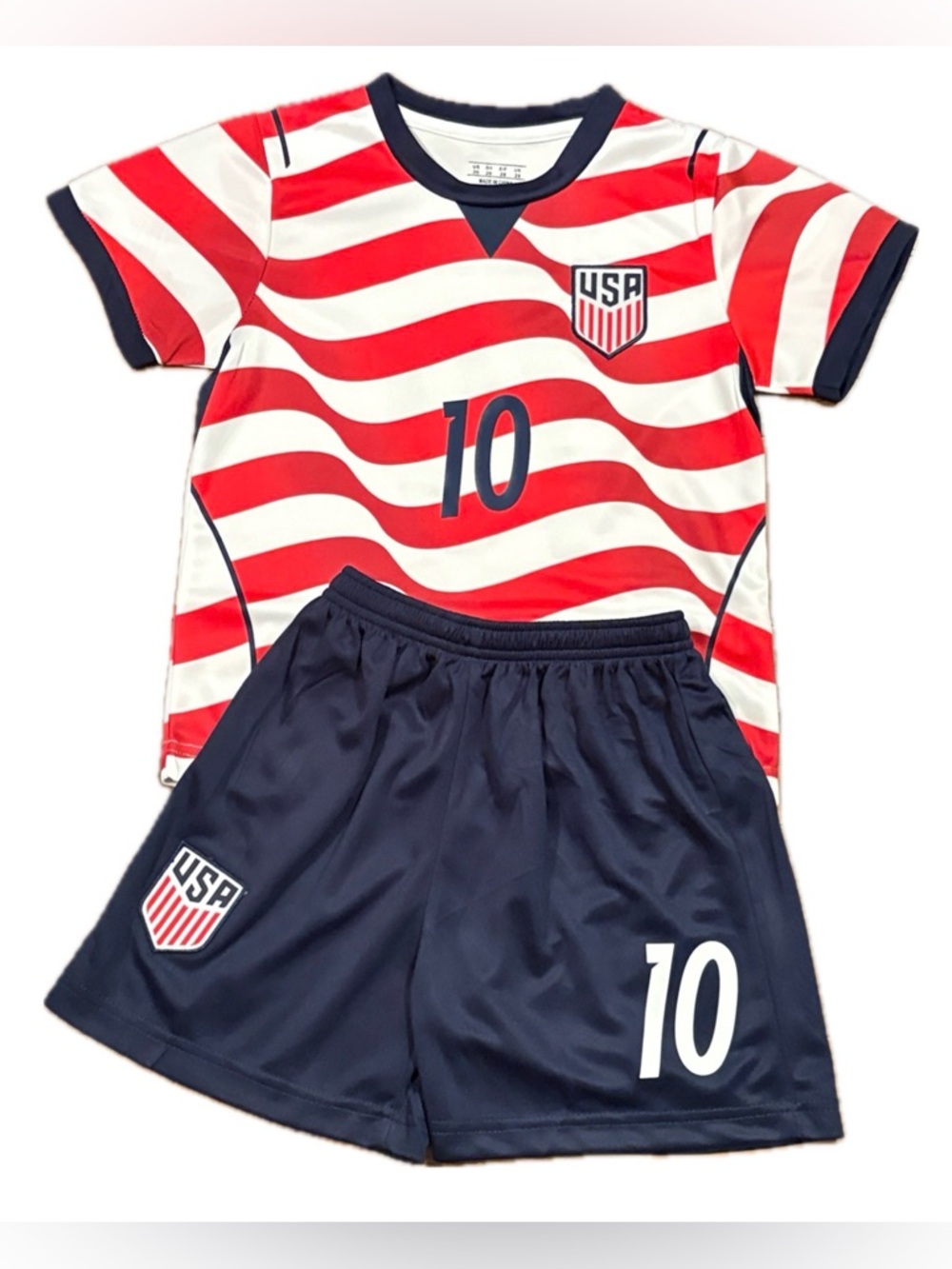 CHRISTIAN PULISIC KIDS JERSEY SET USA SOCCER SMALL MEDIUM LARGE XL - NWT